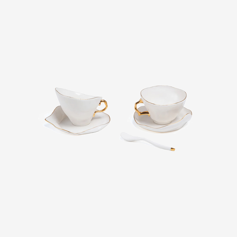 Набор из 2-х чайных пар Meltdown Tea Set of 2 Seletti