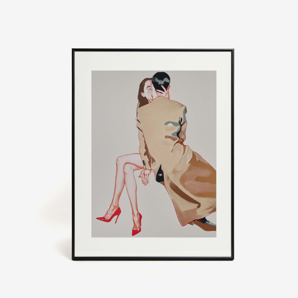 Шелкография «Поцелуй» Masha Yankovskaya