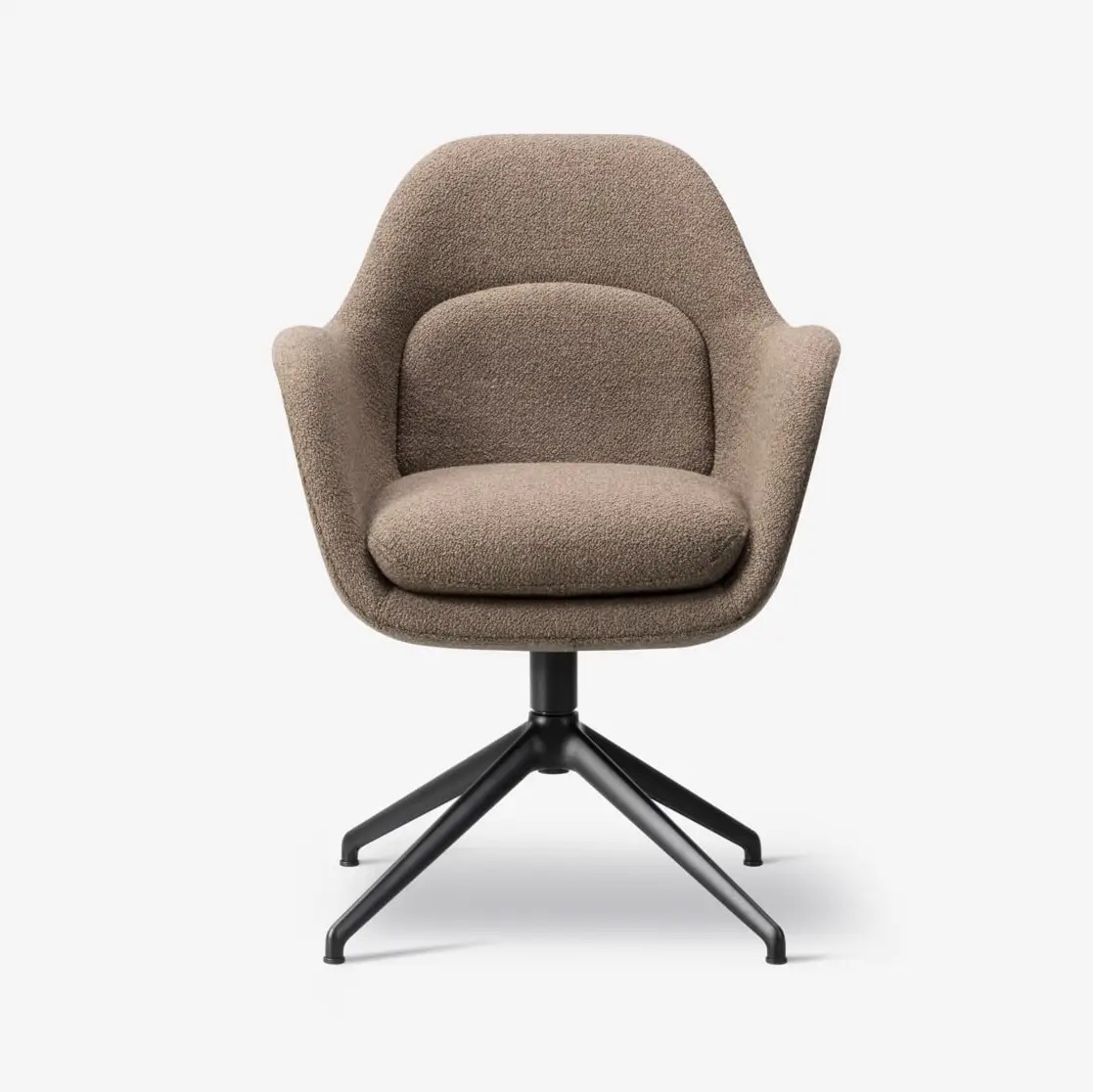 Обеденное кресло Swoon Dining Armchair Swivel Base 