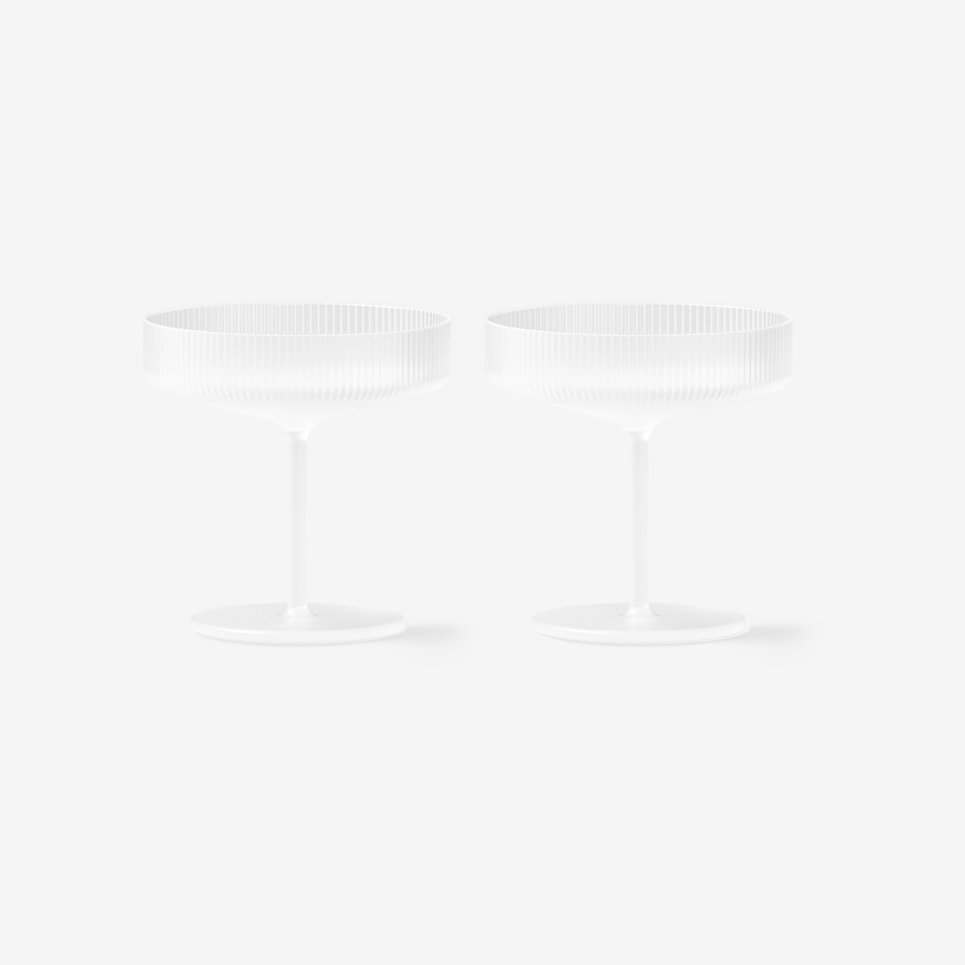 Набор из 2 бокалов для шампанского Ripple Champagne Saucers 